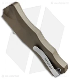 Hogue Knives OTF Automatic Knife Flat Dark Earth (3.375" Stonewash) 34013 5 Hogue Knives OTF Automatic Knife Flat Dark Earth (3.375" Stonewash) 34013 -Knives Shop Hogue OTF Dark Earth SW 34013 EXLMGE BHQ 51246 jr side 3