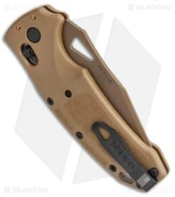 Hogue Sig K320 ABLE Lock Folding Knife Coyote Nylon Poly Tanto Serr (3.5" PVD) -Knives Shop Hogue Sig K320 Nitron ABLE Coyote Poly DP Tan Serr 36373 BHQ 117080 jr side