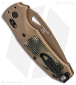 Hogue Sig K320 Scorpion AXG Drop Point FDE Aluminum + G-Mascus (3.5" FDE Serr) -Knives Shop Hogue Sig K320 Scorpion AXG DP FDE Aluminum G Mascus FDE Serr BHQ 140234 jr side