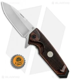 Hogue Sig Sauer EX-02 Spear Point Flipper Knife Reinforced Walnut (3.75" SPB) 7 Hogue Sig Sauer EX-02 Spear Point Flipper Knife Reinforced Walnut (3.75" SPB) -Knives Shop Hogue Sig Sauer EX 02 SP Reinforced Walnut SPB 36214 BHQ 88736 jr bottlecap