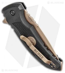 Hogue Sig Sauer X1 Microflip Drop Point Flipper Knife Black G10 (2.6" FDE) -Knives Shop Hogue Sig Sauer X1 Microflip Drop Point Flipper Knife Black G10 FDE BHQ 102931 kp jr side