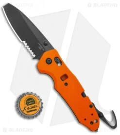 Hogue Trauma First Response Tool Knife Textured Orange G-10 (3.2" Black Serr) 11 Hogue Trauma First Response Tool Knife Textured Orange G-10 (3.2" Black Serr) -Knives Shop Hogue Trauma First Response Tool Textured Orange G 10 Black Serr 34764 BHQ 112104 jr bottlecap