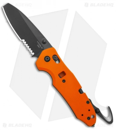 Hogue Trauma First Response Tool Knife Textured Orange G-10 (3.2" Black Serr) 1 Hogue Trauma First Response Tool Knife Textured Orange G-10 (3.2" Black Serr)