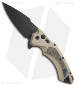 Hogue Knives X5 Tactical Flipper Knife FDE G-Mascus (4" Black)