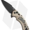 Hogue Knives X5 Spear Point Flipper Knife FDE G-Mascus (3.5" Black)