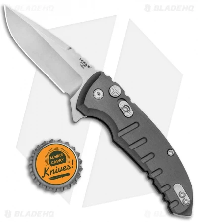 Hogue X1 Microflip Drop Point Flipper Knife Matte Gray (2.6" Stonewash) 24172 4 Hogue X1 Microflip Drop Point Flipper Knife Matte Gray (2.6" Stonewash) 24172 - Image 4