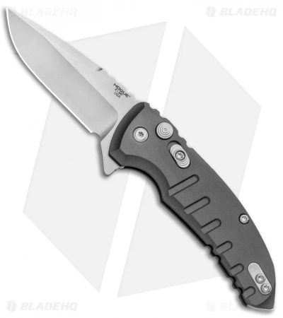 Hogue X1 Microflip Drop Point Flipper Knife Matte Gray (2.6" Stonewash) 24172 1 Hogue X1 Microflip Drop Point Flipper Knife Matte Gray (2.6" Stonewash) 24172