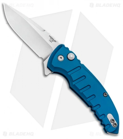 Hogue X1 Microflip Flipper Knife Matte Blue Aluminum (2.6" Stonewash) 24178 1 Hogue X1 Microflip Flipper Knife Matte Blue Aluminum (2.6" Stonewash) 24178