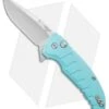 Hogue X1 Microflip Flipper Knife Matte Aquamarine (2.6" Stonewash) 24173