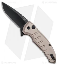 Hogue X1 Microflip Flipper Knife Matte Flat Dark Earth (2.6" Black) 24177