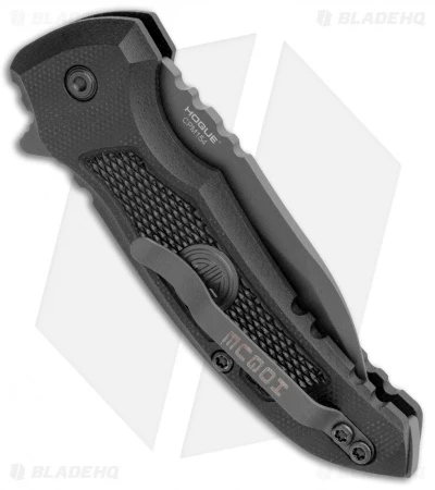 Hogue X1 Microflip Wharncliffe Flipper Knife Black Sig Medallion (2.6" Gray) 3 Hogue X1 Microflip Wharncliffe Flipper Knife Black Sig Medallion (2.6" Gray) - Image 3