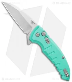 Hogue X1 Microflip Wharncliffe Flipper Knife Matte Aqua (2.6" SW) 24163