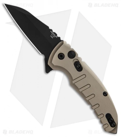 Hogue X1 Microflip Wharncliffe Flipper Knife Matte FDE (2.6" Black) 24167 1 Hogue X1 Microflip Wharncliffe Flipper Knife Matte FDE (2.6" Black) 24167