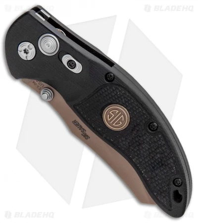 Hogue Sig Sauer EX-04 Wharncliffe Folding Knife Black G-10 (3.5" FDE) 36460 2 Hogue Sig Sauer EX-04 Wharncliffe Folding Knife Black G-10 (3.5" FDE) 36460 - Image 2