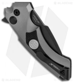 Hogue Sig Sauer X5 Spear Point Flipper Knife Gray (3.5" Black) 36572 6 Hogue Sig Sauer X5 Spear Point Flipper Knife Gray (3.5" Black) 36572 -Knives Shop Sig X5 Sig Tactical Folder 36572 BHQ 82363 jr side