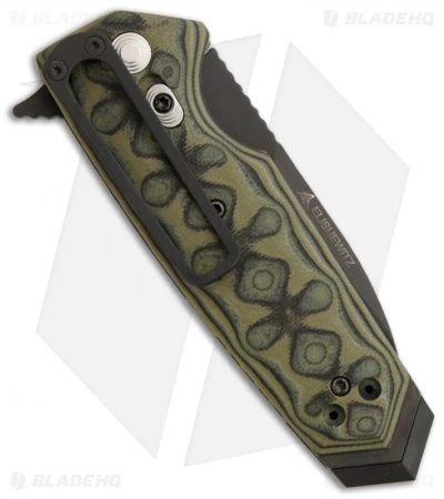 Hogue Knives EX02 Knife Spear Point Flipper Green G-Mascus (3.375" Black) 34238 2 Hogue Knives EX02 Knife Spear Point Flipper Green G-Mascus (3.375" Black) 34238 - Image 2