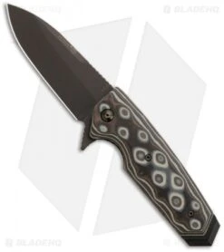 Hogue Knives EX02 Knife Spear Point Flipper Black/Gray G-Mascus (3.375" Plain)