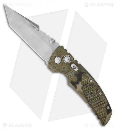 Hogue Knives EX01 Knife Green G10 Handle Tanto Blade (3.5" Tumble Plain) 1 Hogue Knives EX01 Knife Green G10 Handle Tanto Blade (3.5" Tumble Plain)