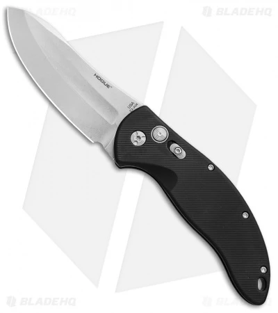 Hogue Knives EX-A04 Upswept Automatic Knife Black (4" Tumbled) 34416 1 Hogue Knives EX-A04 Upswept Automatic Knife Black (4" Tumbled) 34416