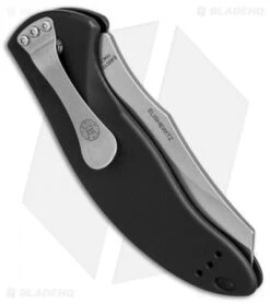 Hogue Knives EX-A04 Wharncliffe Automatic Knife Black (4" Tumbled) 34406 -Knives Shop hogue knives EX A04 wharncliffe black 34406 BHQ 37969 er side